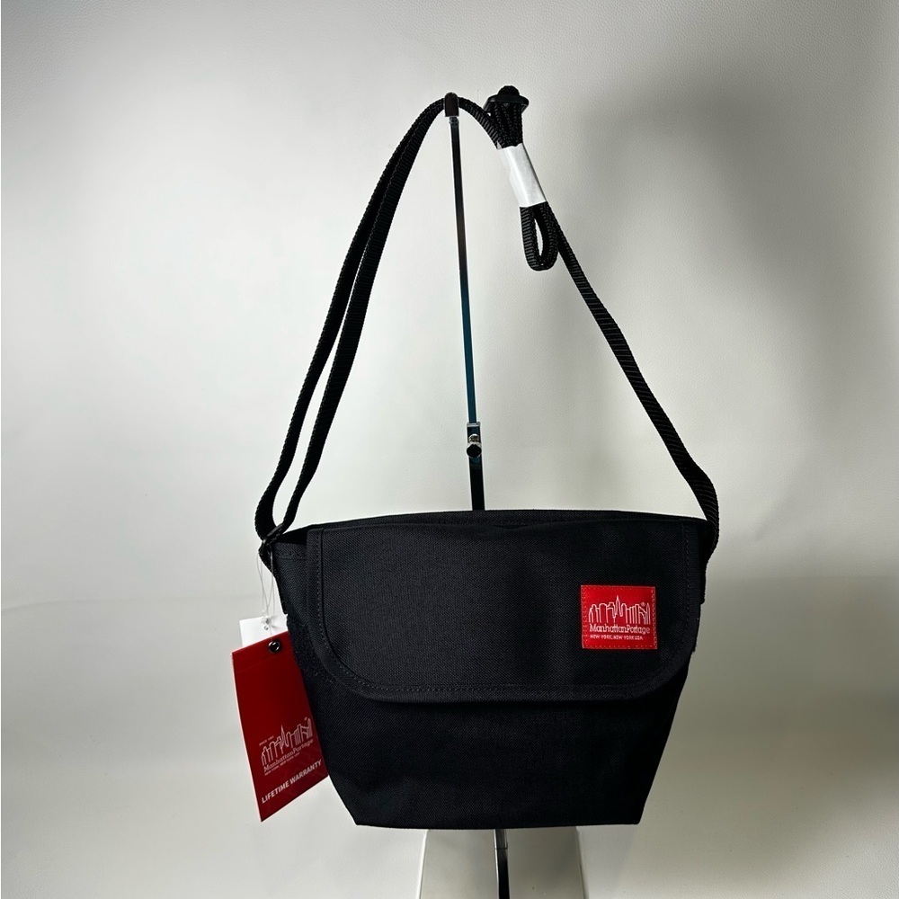 NEW Manhattan Portage Messenger Bag Black Crossbody Bag - Picture 7 of 10